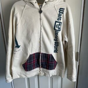 Disney Parks White and Green Hoodie